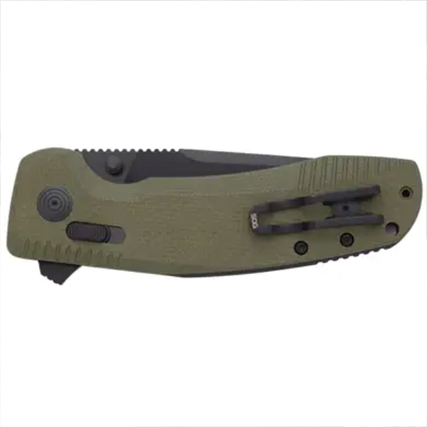 Розкладний ніж SOG TAC XR OD Green/Straight Edge. Фото 6