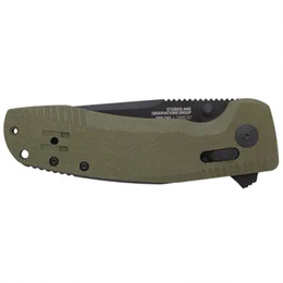 Розкладний ніж SOG TAC XR OD Green/Straight Edge. Фото 5