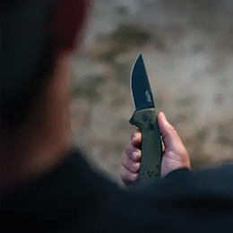 Розкладний ніж SOG TAC XR OD Green/Straight Edge. Фото 8