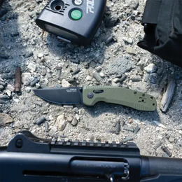 Розкладний ніж SOG TAC XR OD Green/Straight Edge. Фото 9