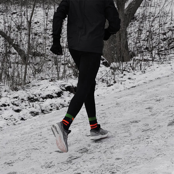 Шкарпетки водонепроникні Dexshell Running з помаранчевими смугами. Фото 6