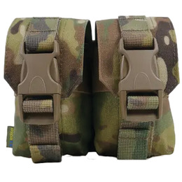 Тактичний підсумок під 2 гранати KIBORG GU Double Mag Pouch Multicam