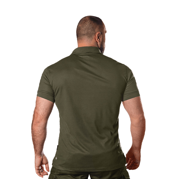 Сamotec поло Army ID 2.0 CoolPass Piquet LT Olive . Фото 2