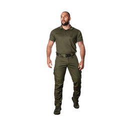 Сamotec поло Army ID 2.0 CoolPass Piquet LT Olive . Фото 3