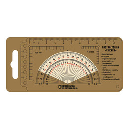 Лінійка PROTRACTOR UA "CHICKEN" (120x63 mm) (ET)