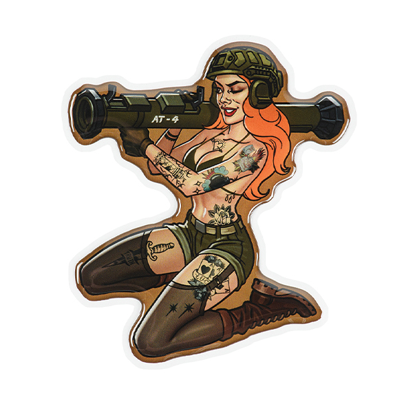 M-Tac наклейка Tactical girl №10 AT4 Тату