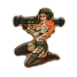 M-Tac наклейка Tactical girl №10 AT4 Тату