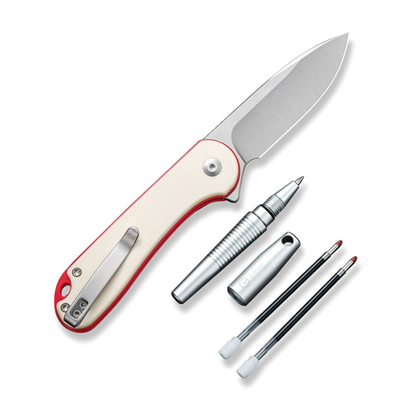 Ніж складаний+ручка Civivi StellarQuill Pen & Button Lock Elementum II Knife Combo C23049. Фото 2
