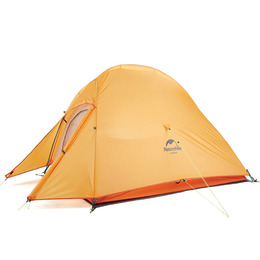 Намет надлегкий тримісний  з футпринтом Naturehike Cloud Up 3 Updated NH18T030-T, 210T, помаранчевий