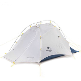 Намет надлегкий двомісний  з футпринтом Naturehike Cloud Up Wing NH19ZP083, 15D, сіро-голубий