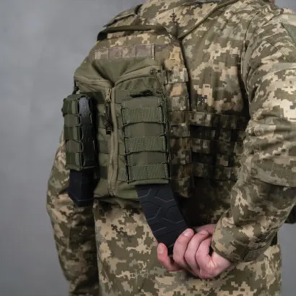 Балістика підсумок для AK/AR "Колчан" Cordura 1000D Olive. Фото 12