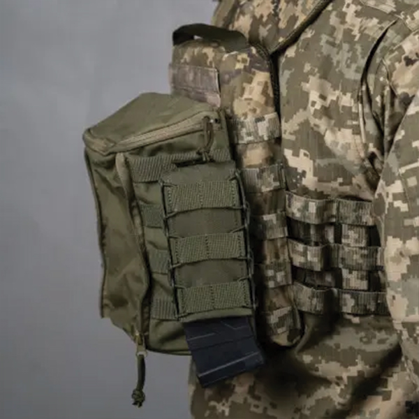 Балістика підсумок для AK/AR "Колчан" Cordura 1000D Olive. Фото 13