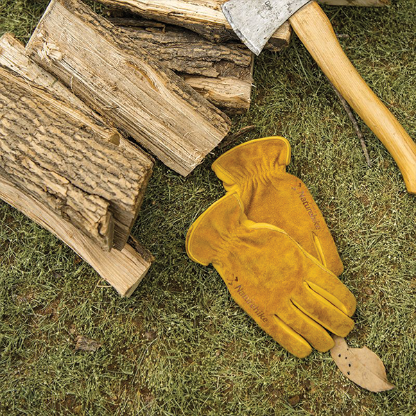 Рукавички шкіряні Naturehike NH20FS041,  розмір L, жовті. Фото 3