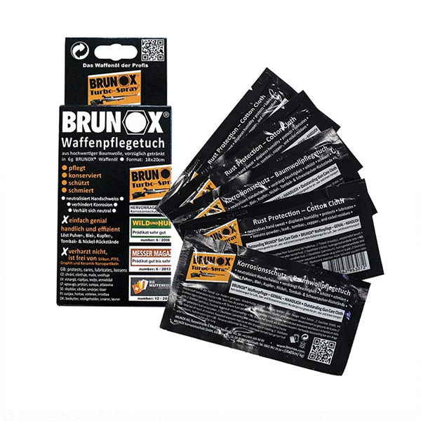 Brunox Gun Care серветки для догляду за зброєю 5шт в коробці. Фото 2
