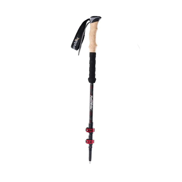 Трекінгові палиці Naturehike NH20DS003, 135 см Black/Red  2 шт