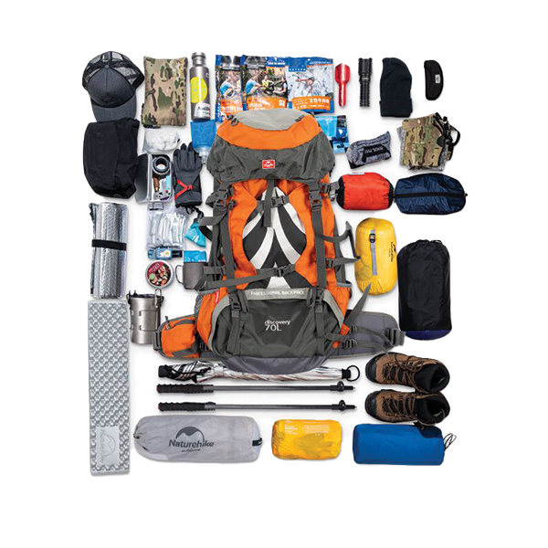 Рюкзак туристичний Naturehike NH70B070-B 70 л+5 л Black. Фото 2