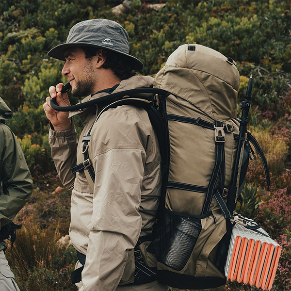 Рюкзак туристичний Naturehike NH70B070-B 70 л+5 л Light Brown. Фото 3
