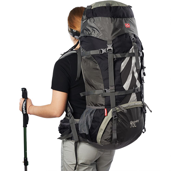 Рюкзак туристичний Naturehike NH70B070-B 70 л+5 л Black/Grey. Фото 6