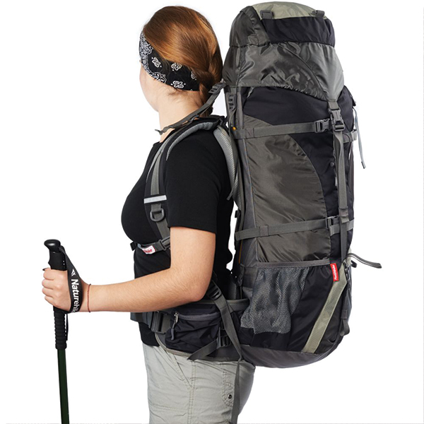 Рюкзак туристичний Naturehike NH70B070-B 70 л+5 л Black/Grey. Фото 7