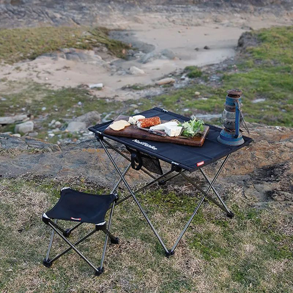 Cтіл розкладний Naturehike  NH20JJ020,1680D Oxford алюміній L бежевий. Фото 5