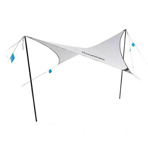 Тент для кемпінгу Naturehike Rhombus NH19TM003, 150D/Silver Coated, 402*268 см, сірий
