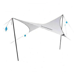 Тент для кемпінгу Naturehike Rhombus NH19TM003, 150D/Silver Coated, 402*268 см, сірий