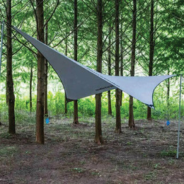 Тент для кемпінгу Naturehike Rhombus NH19TM003, 150D/Silver Coated, 402*268 см, сірий