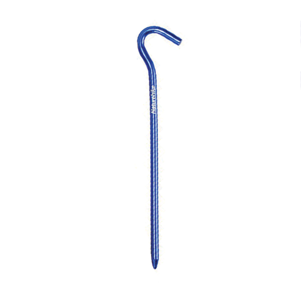 Кілки з гачком алюмінієві Naturehike NH15A008-I, 16 см , блакитний (8 шт)