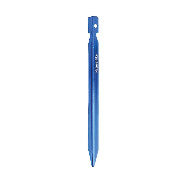 Кілки алюмінієві Naturehike NH15A005-I  18 см, блакитний (8 шт)