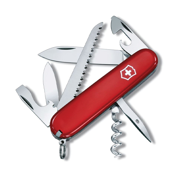 Ніж мультифункціональний Victorinox Camper червоний