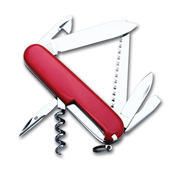 Ніж мультифункціональний Victorinox Camper червоний. Фото 2