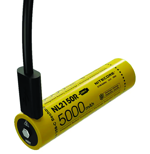Акумулятор Nitecore NL2150R 3.6V (5000mAh, USB Type-C) Li-lon. Фото 2