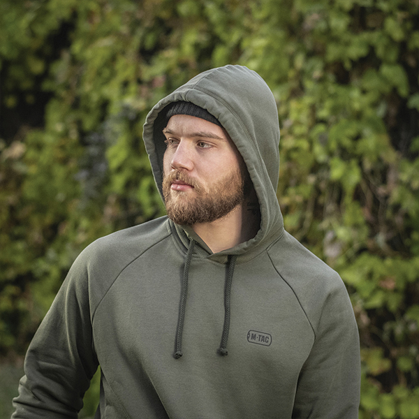 M-Tac кофта Hoodie Cotton Raglan Army Olive. Фото 8