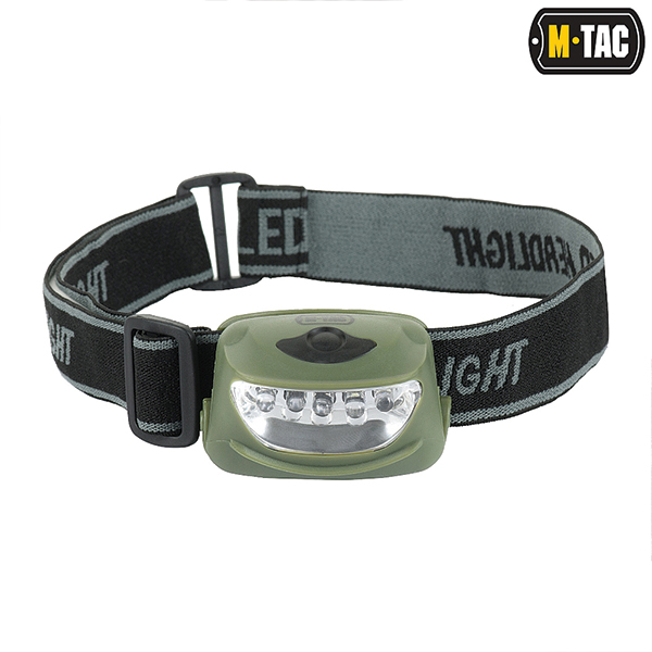 M-Tac ліхтар налобний 4+1 LED Olive. Фото 2