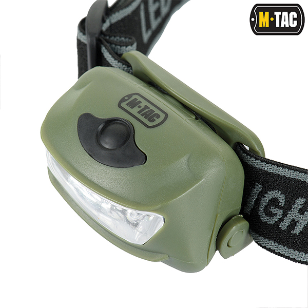 M-Tac ліхтар налобний 4+1 LED Olive. Фото 3