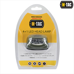 M-Tac ліхтар налобний 4+1 LED Olive. Фото 6