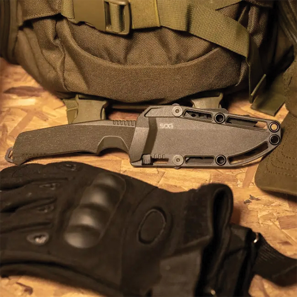 Ніж SOG Trident FX, OD Green/Partaily Serrated. Фото 7