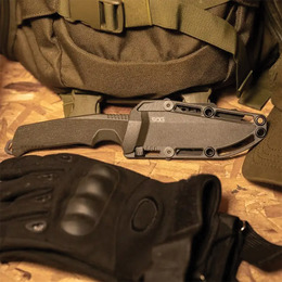 Ніж SOG Trident FX, OD Green/Partaily Serrated. Фото 7