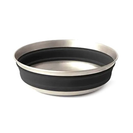Миска складна Sea to Summit Detour Stainless Steel Collapsible Bowl, Beluga Black, L