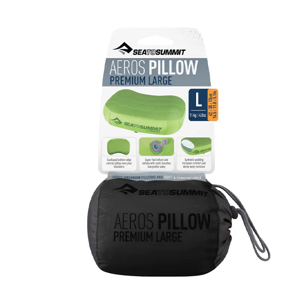 Надувна подушка Aeros Premium Pillow, 13х42х30см, Grey від Sea to Summit. Фото 7