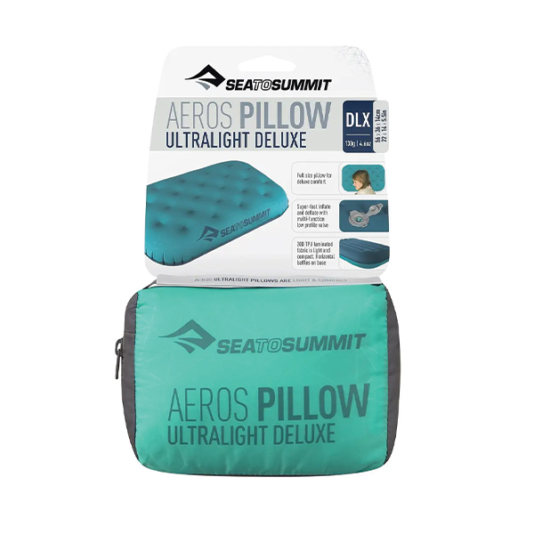 Надувна подушка Aeros Ultralight Pillow Deluxe, 14х56х36см, Grey від Sea to Summit. Фото 3