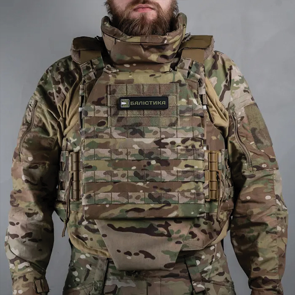Балістика полегшений бронежилет "Сармат L-XL" 27х33 з балістичним захистом 1 класу Multicam. Фото 7
