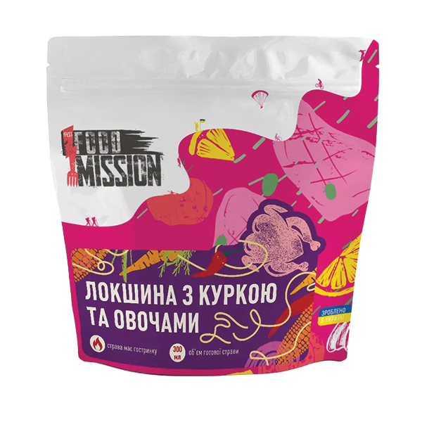 Локшина з куркою та овочами