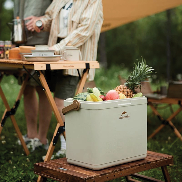 Туристичний холодильник Naturehike CNK2300BS011, 33 л, бежевий. Фото 2