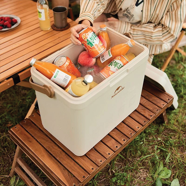Туристичний холодильник Naturehike CNK2300BS011, 33 л, бежевий. Фото 4