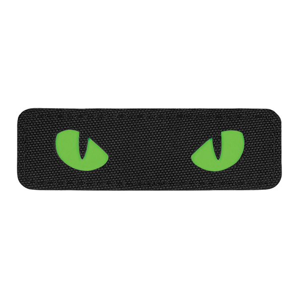 M-Tac нашивка Cat Eyes Laser Cut Black/Green/GID