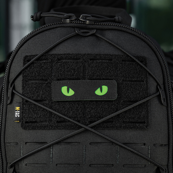 M-Tac нашивка Cat Eyes Laser Cut Black/Green/GID. Фото 4
