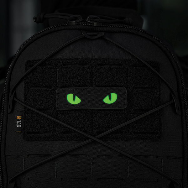 M-Tac нашивка Cat Eyes Laser Cut Black/Green/GID. Фото 5