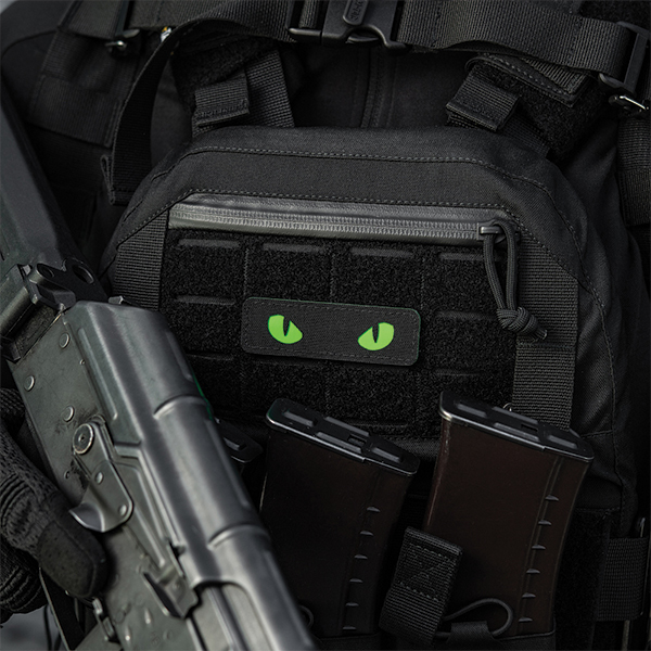 M-Tac нашивка Cat Eyes Laser Cut Black/Green/GID. Фото 7