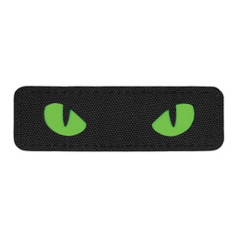 M-Tac нашивка Cat Eyes Laser Cut Black/Green/GID